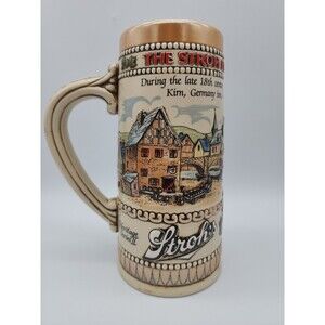 The Stroh's Brewery Co Beer Stein Mug Ceramarte Brazil 227013 Heritage Series II